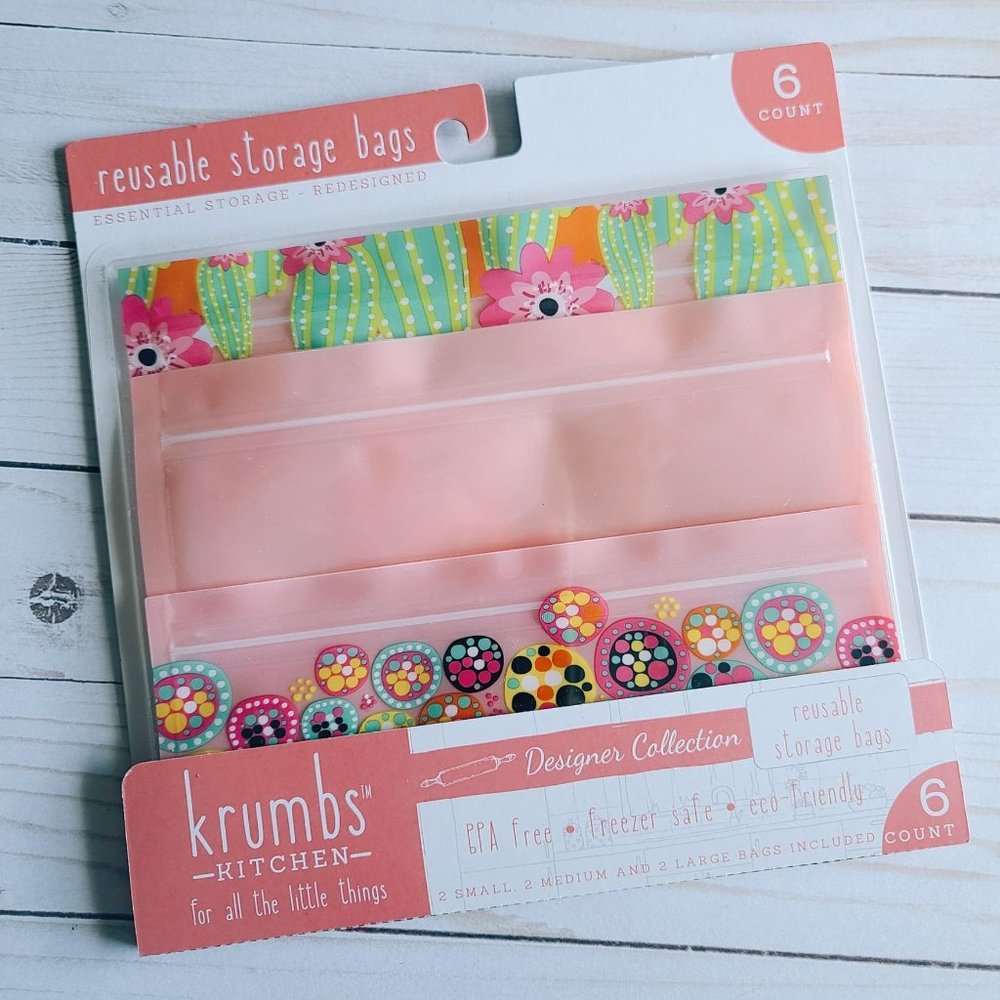 Reusable Storage Bags - Pink